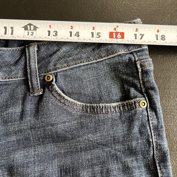 Sonoma Jeans Womens 12 Short Dark Blue Stretch Denim Mid Rise Bootcut 29" Inseam - Picture 11 of 13